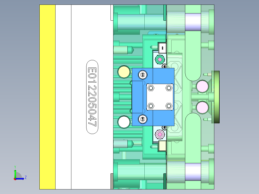 花洒座下壳（油缸抽滑块）左视图