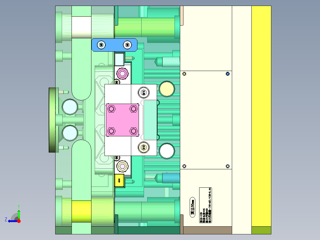 花洒座下壳（油缸抽滑块）右视图