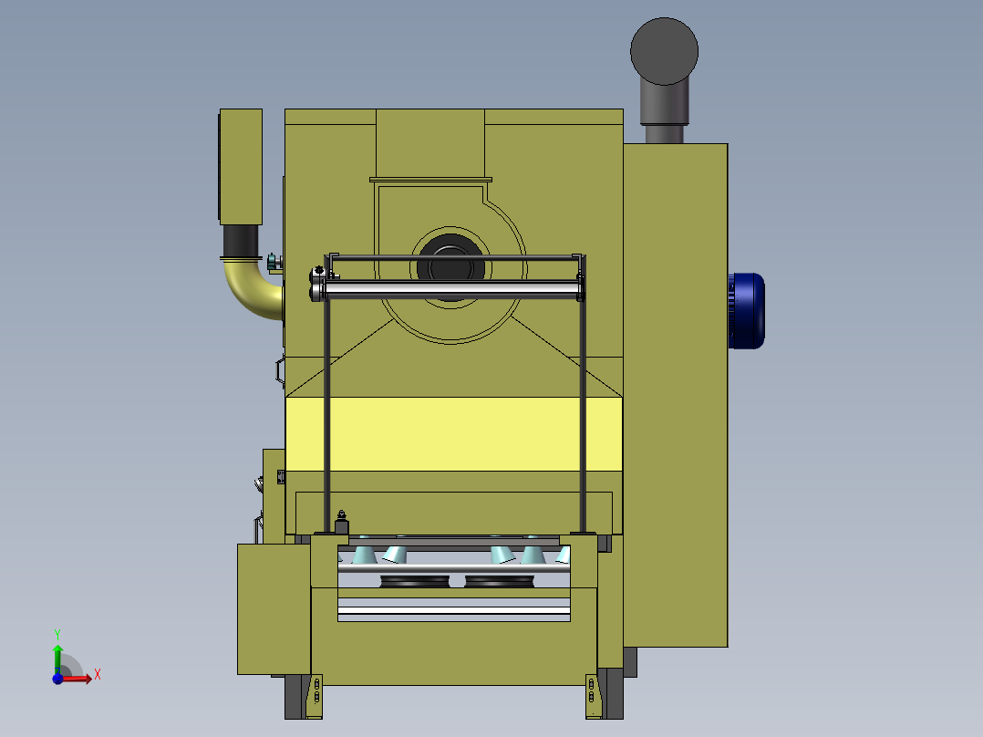 油漆烘烤流水线sw21前视图