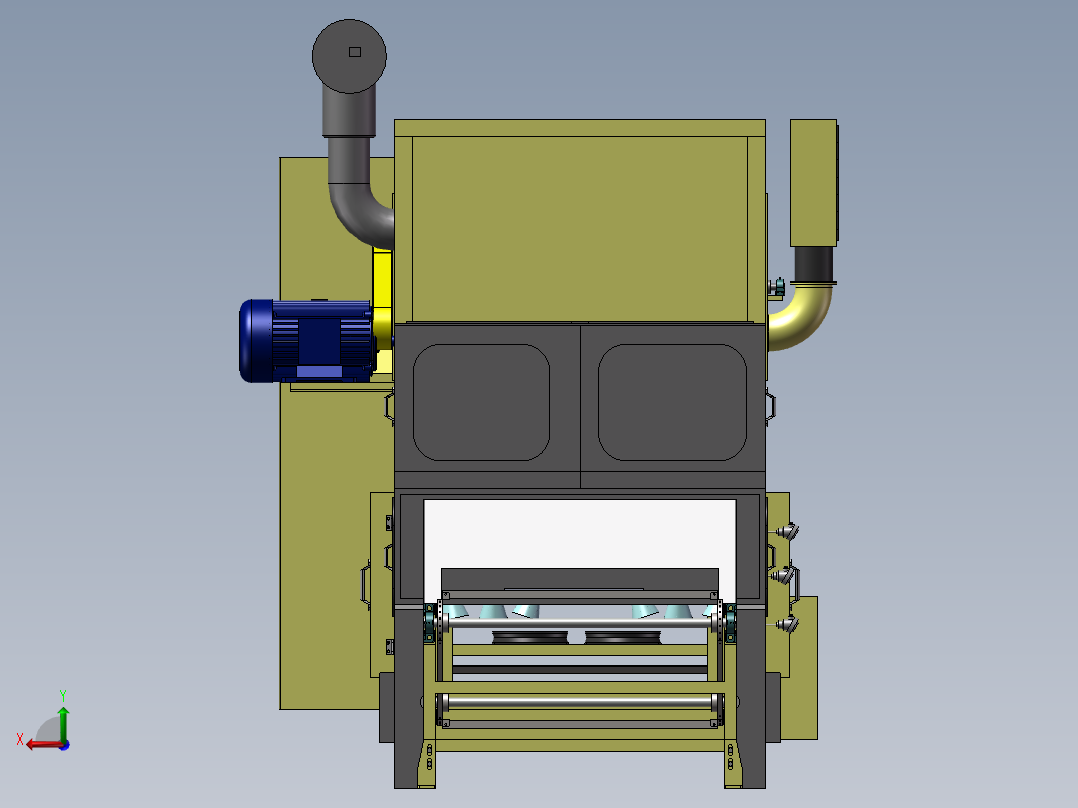 油漆烘烤流水线sw21后视图