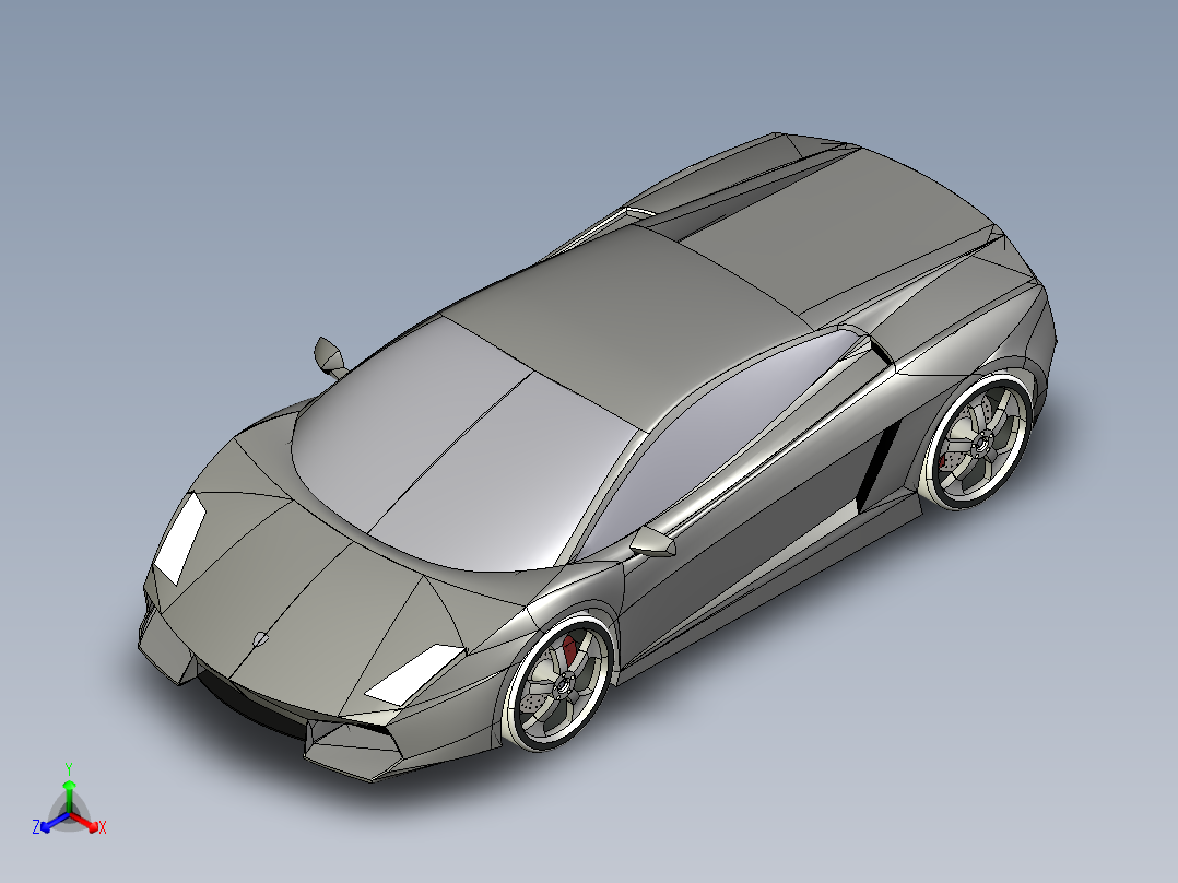 兰博基尼主视图