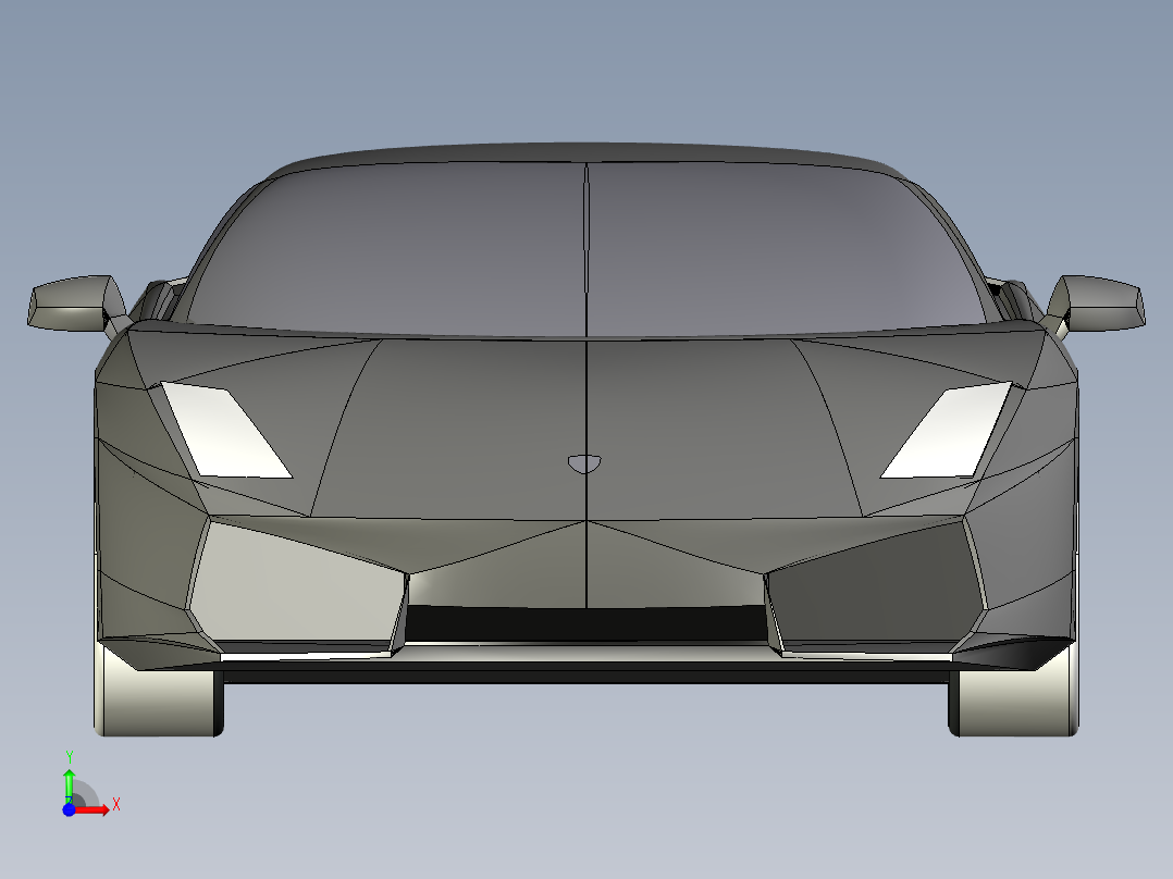 兰博基尼前视图