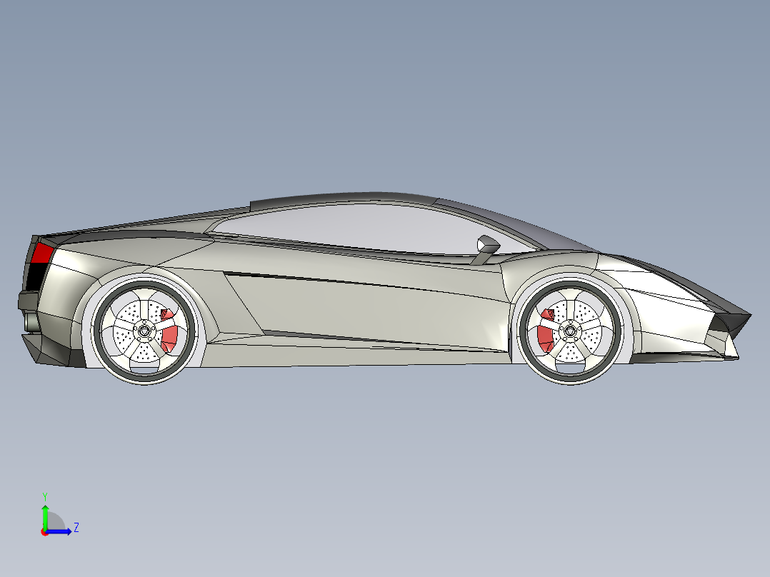 兰博基尼左视图