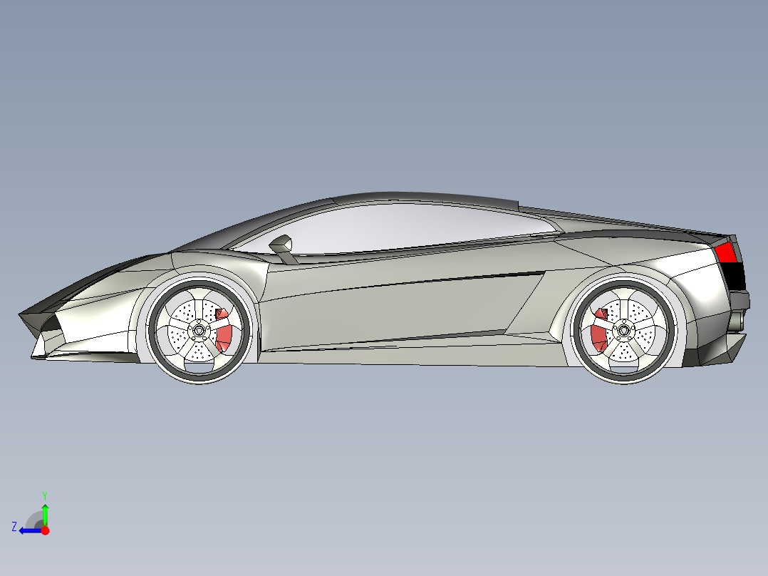 兰博基尼右视图