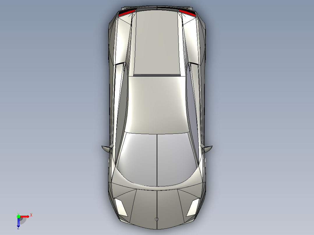 兰博基尼俯视图