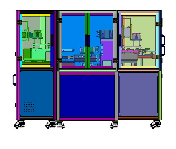 压合自动上料设备（sw18可编辑+工程图+bom）