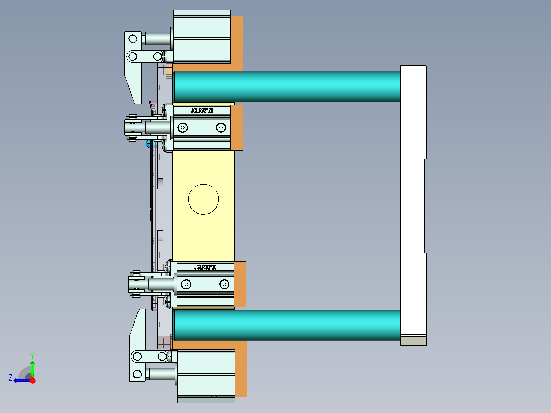 EDB41-C笔记本CNC工装夹具三维模型-JP版-CNC3-181129右视图
