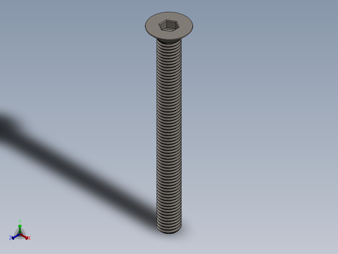 Screw_ISO_10642_M12x120_A2正等轴测图