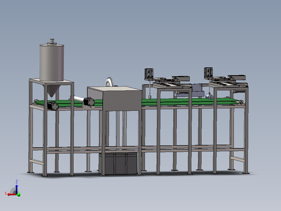 撕膜机3D 装配图 零件图