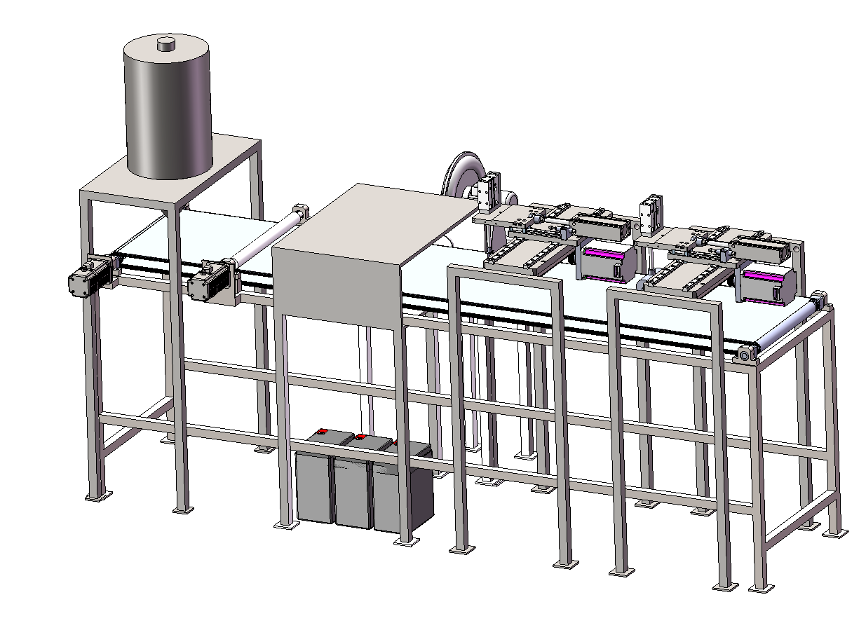 撕膜机3D 装配图 零件图