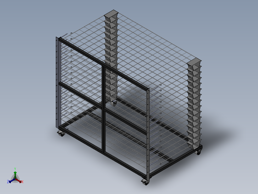 烘烤架正等轴测图