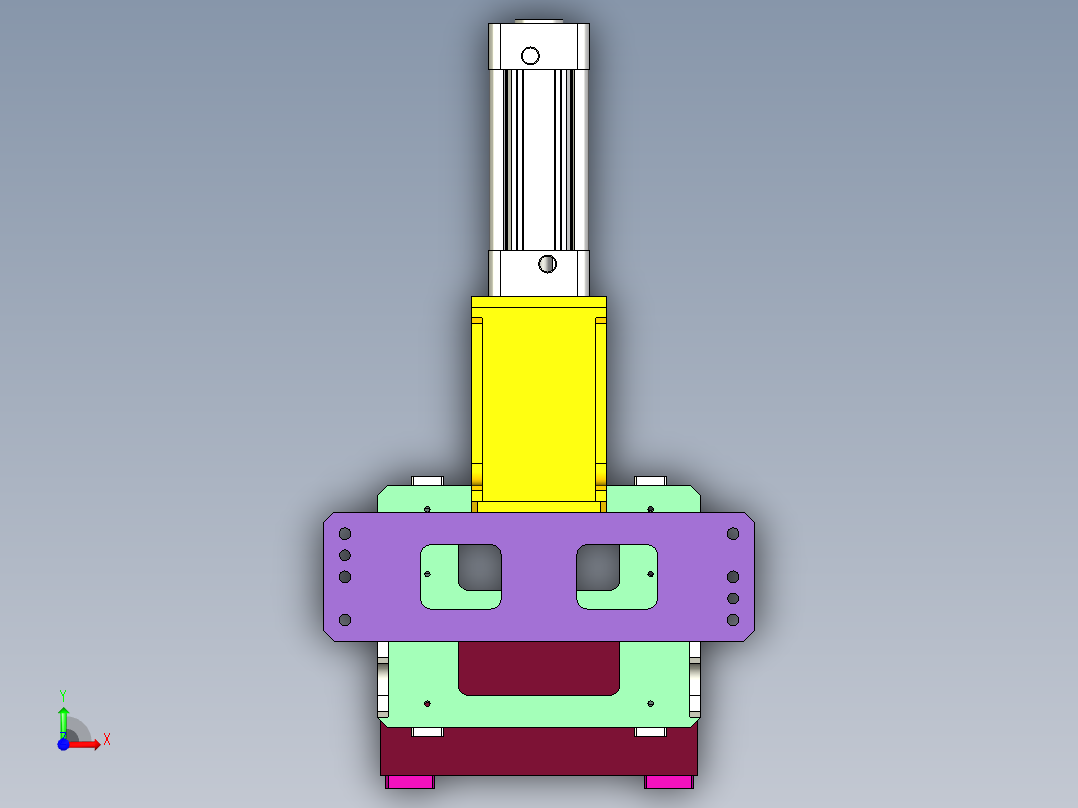 拧紧测力矩移动台板-连杆盖拧紧测力矩前视图