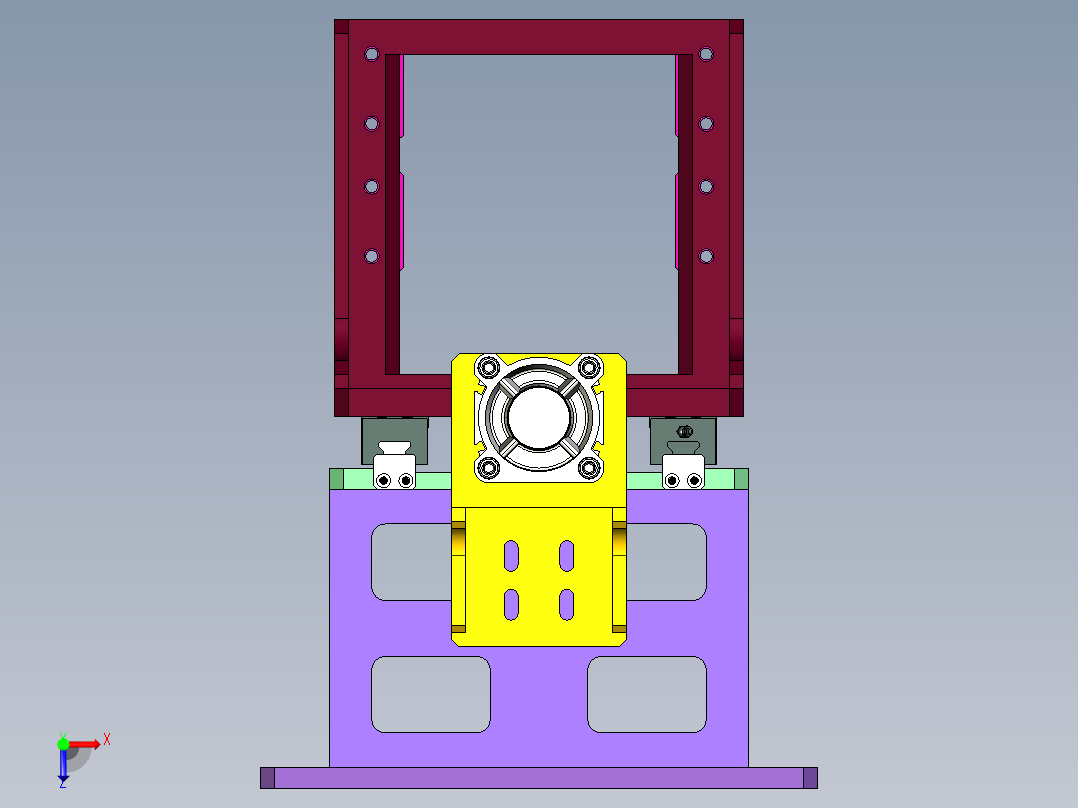 拧紧测力矩移动台板-连杆盖拧紧测力矩俯视图