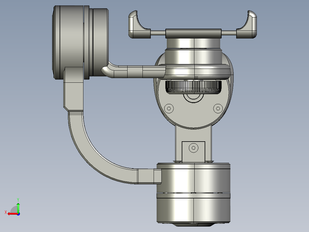 云台稳定器后视图