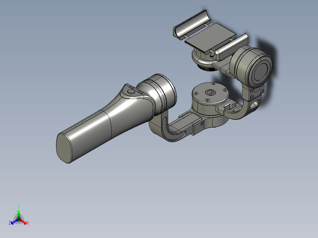 云台稳定器正等轴测图