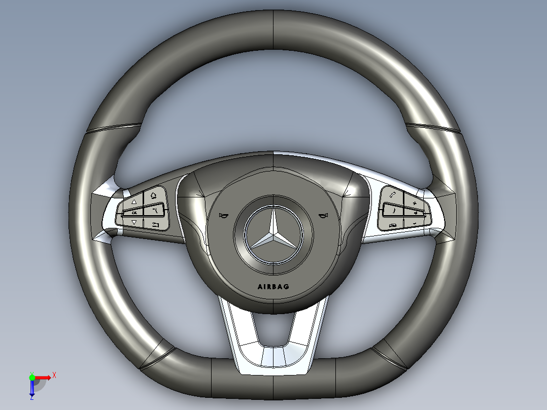 方向盘(4)俯视图