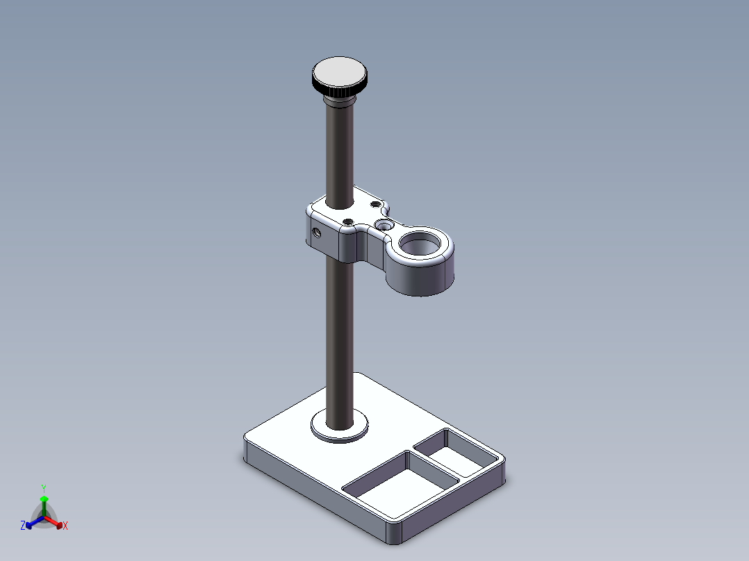 正点原子T80焊锡笔支架正等轴测图
