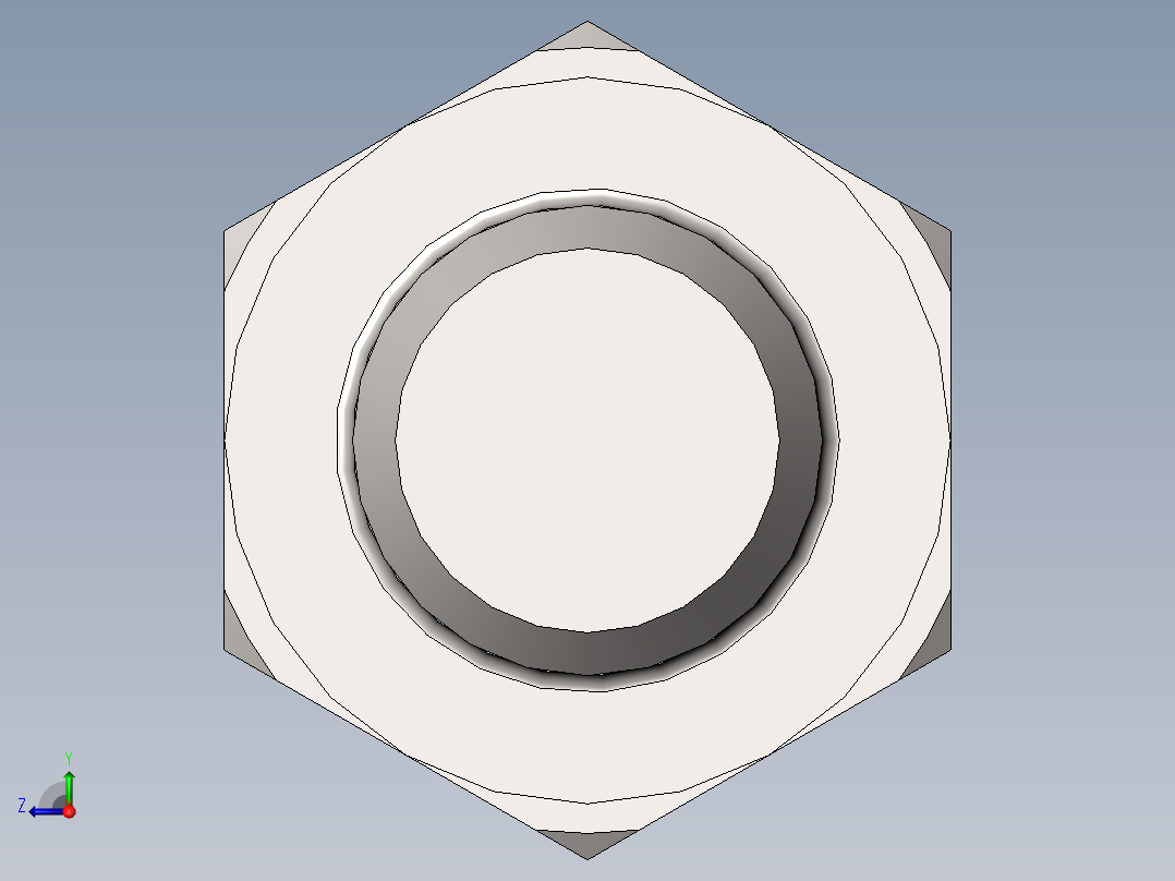 GB／T5781-2000六角头螺栓全螺纹C级(M22)×70右视图