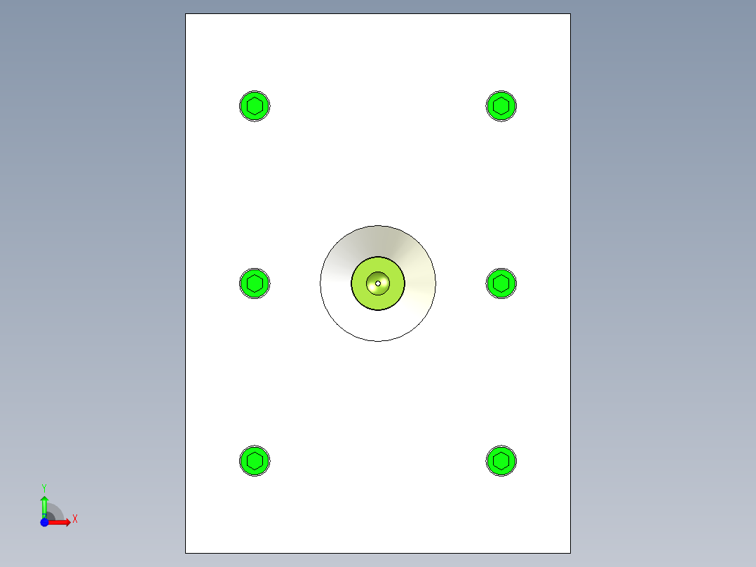收纳盒装饰边框（注塑模）前视图