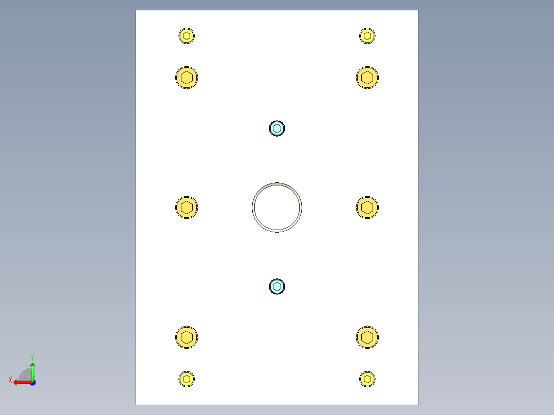 收纳盒装饰边框（注塑模）后视图