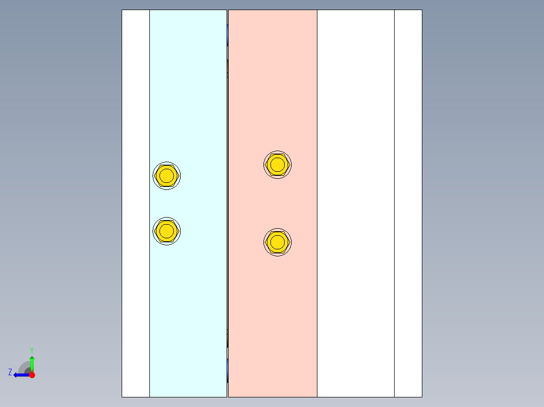 收纳盒装饰边框（注塑模）右视图