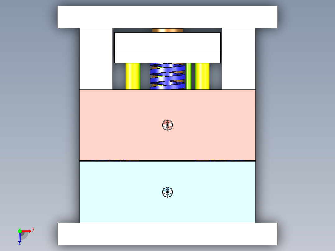 收纳盒装饰边框（注塑模）俯视图