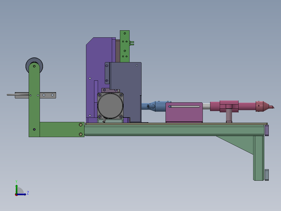ZH-6270 消防水带接口自动装配机左视图