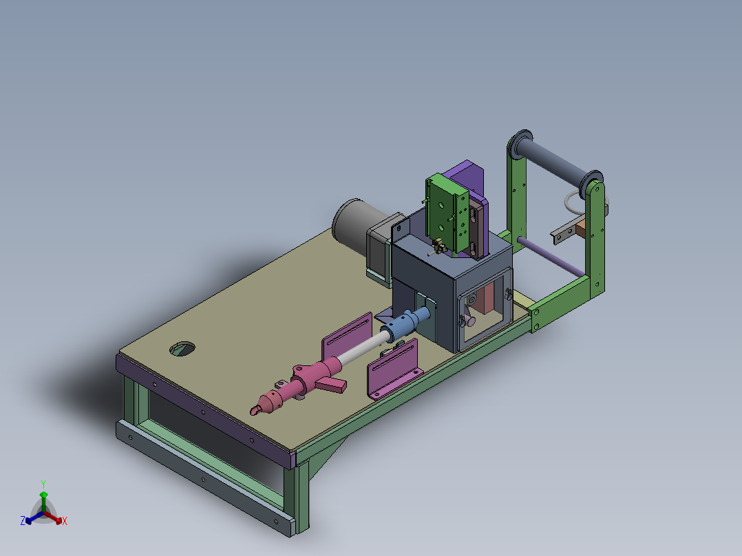 ZH-6270 消防水带接口自动装配机正等轴测图