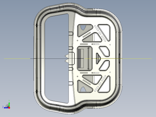 A2004897-尾门后门内外板及加强件（完整）组件右视缩略图