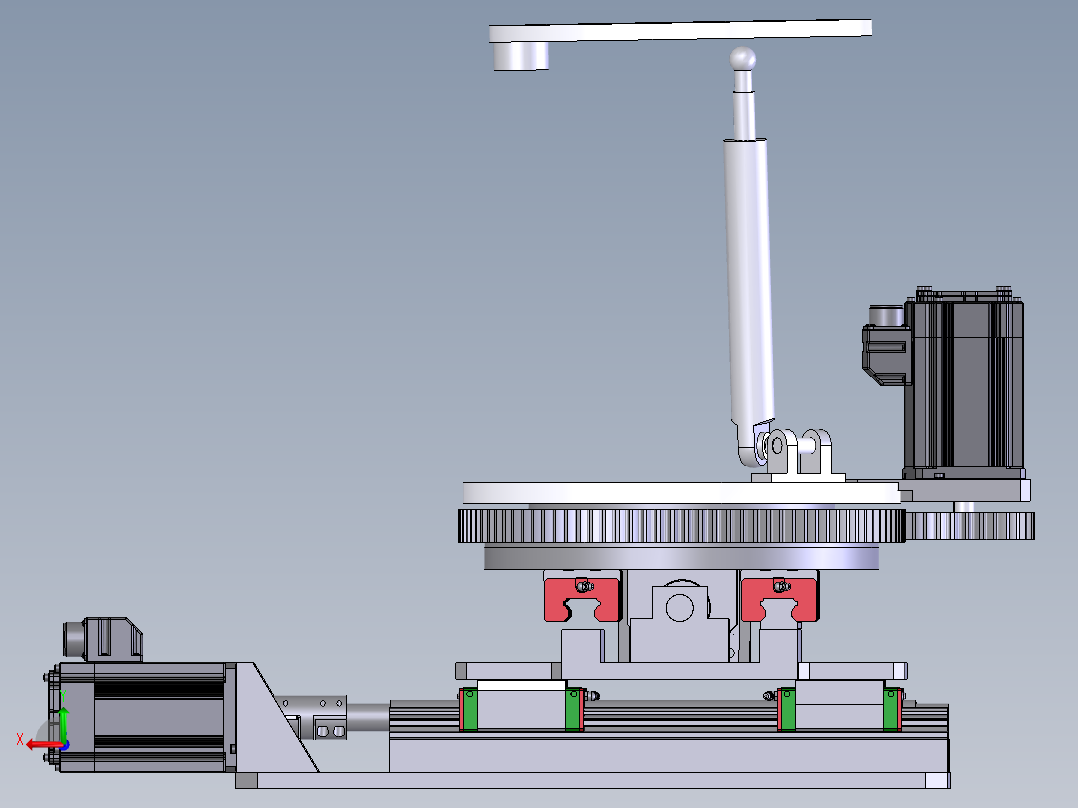 六自由度平台后视图