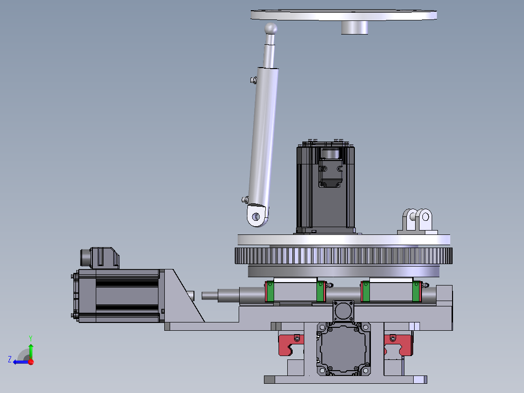 六自由度平台右视图