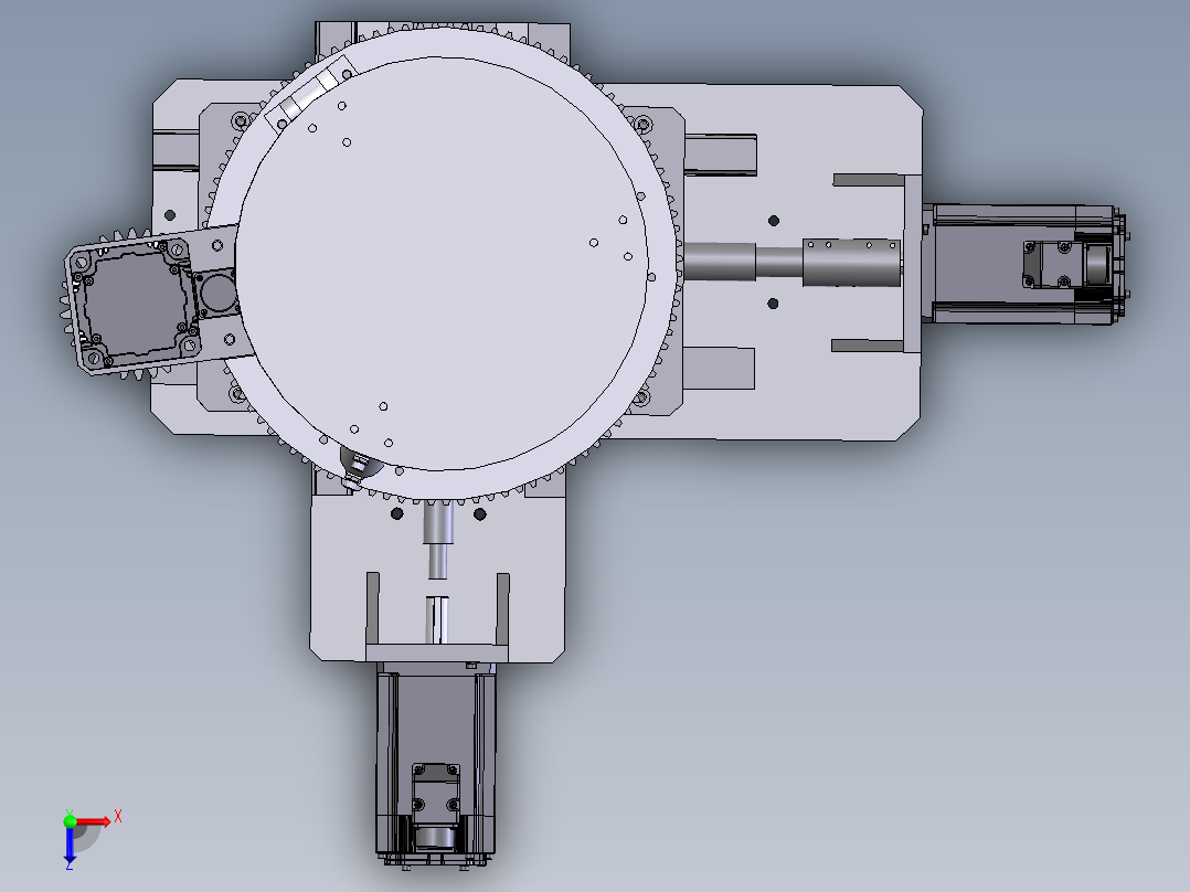 六自由度平台俯视图