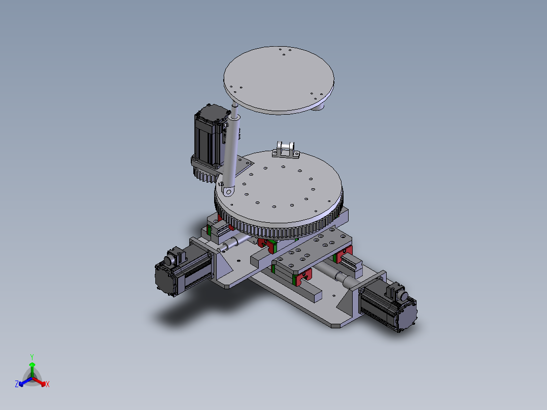 六自由度平台正等轴测图