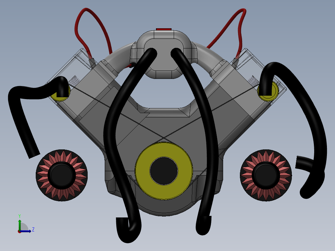v6 发动机  SW16左视图