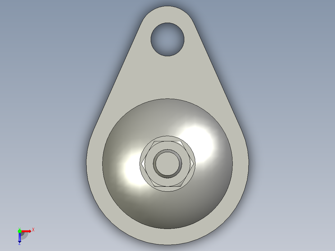 WAN16-D100-M12-L100不锈钢脚杯俯视图