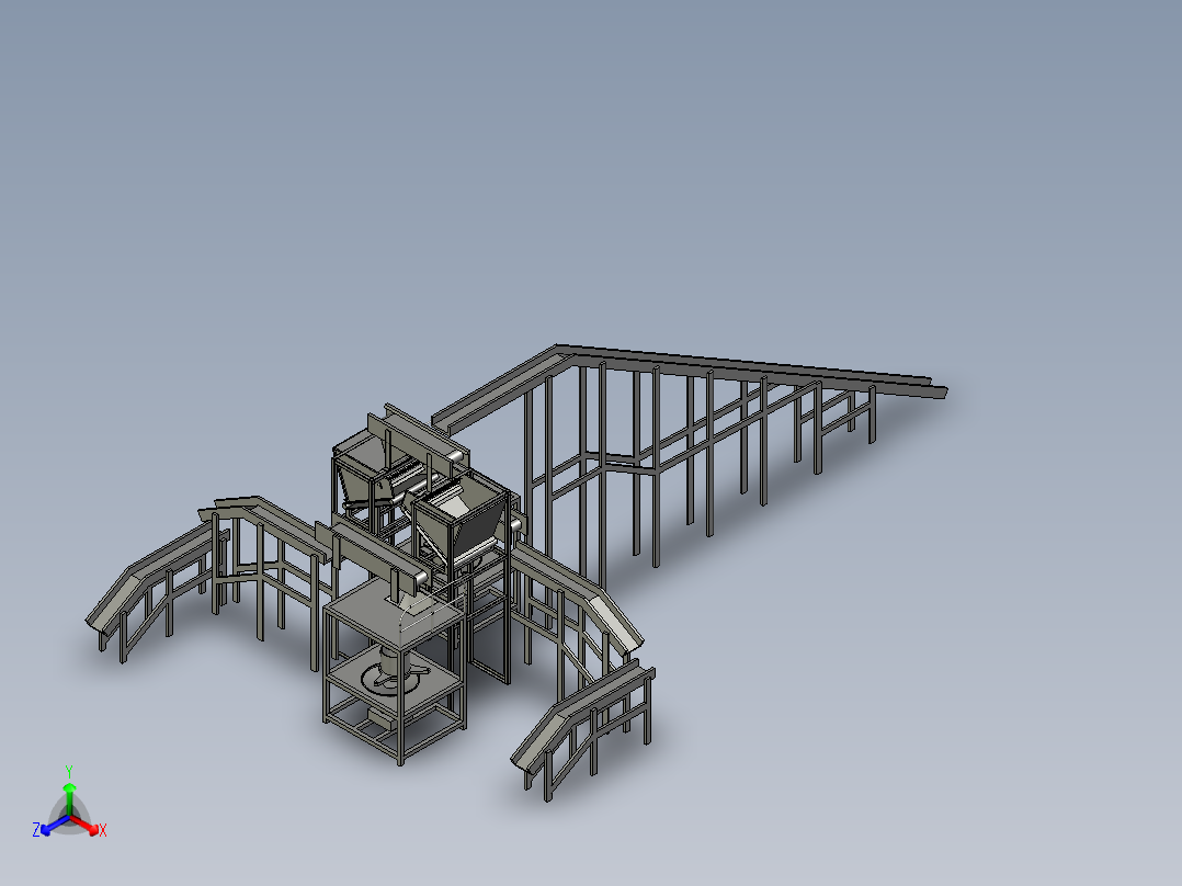 核桃表皮处理设备后视图