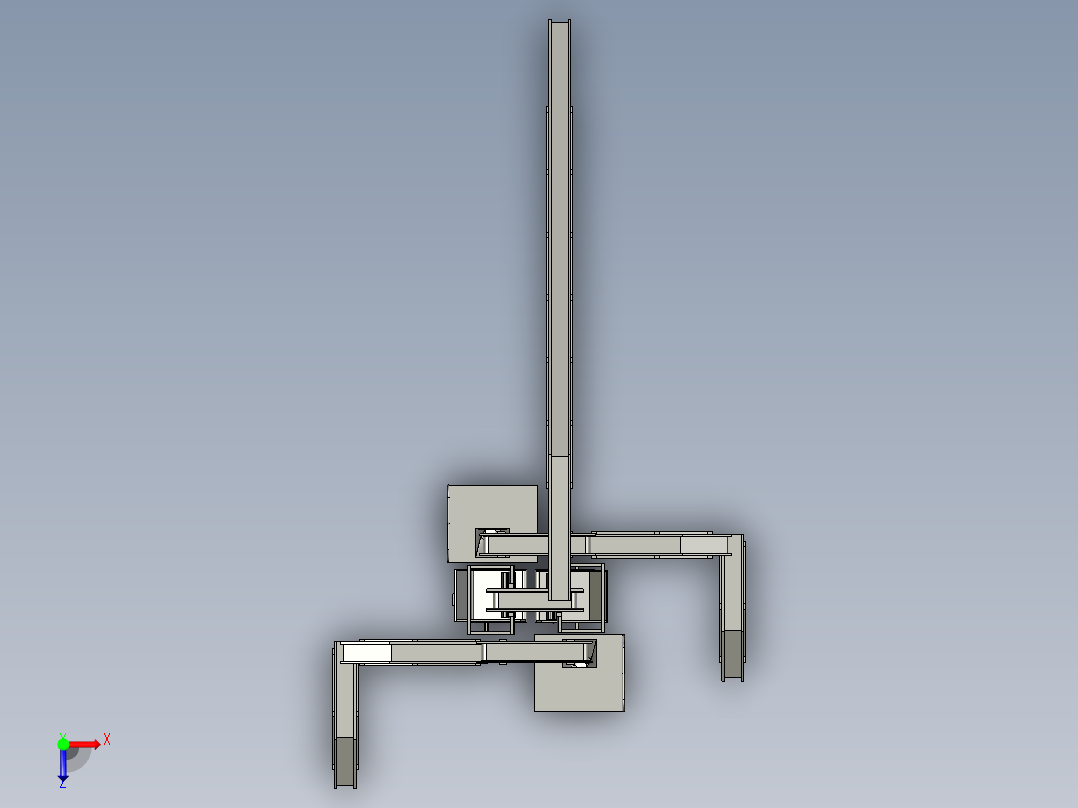核桃表皮处理设备正等轴测图