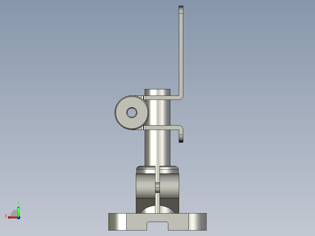 支架SENJ1_250_G_T后视图
