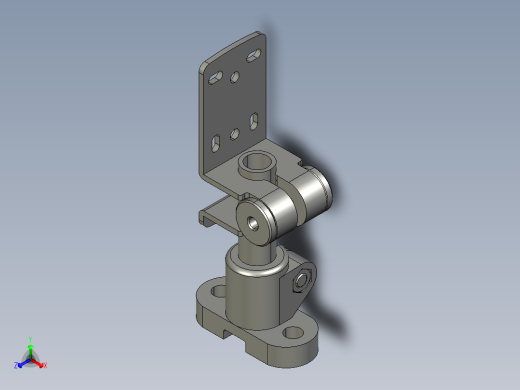 支架SENJ1_250_G_T正等轴测缩略图