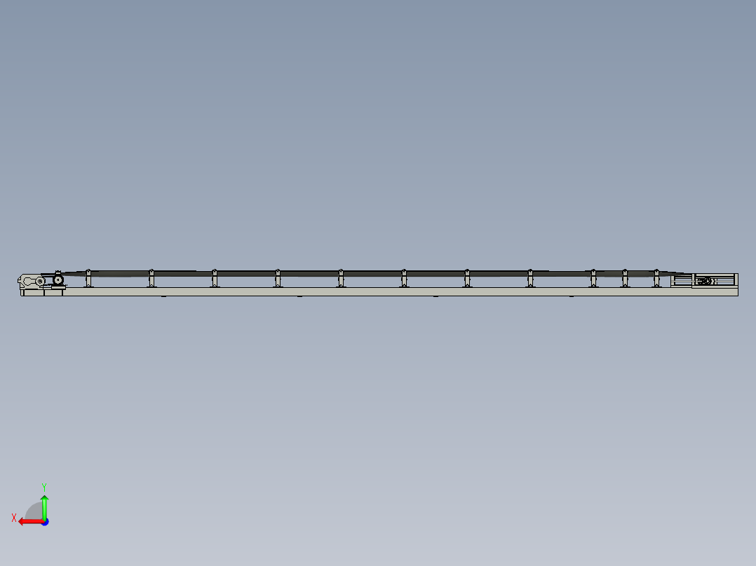 煤炭输送转载机的煤块破碎机后视图
