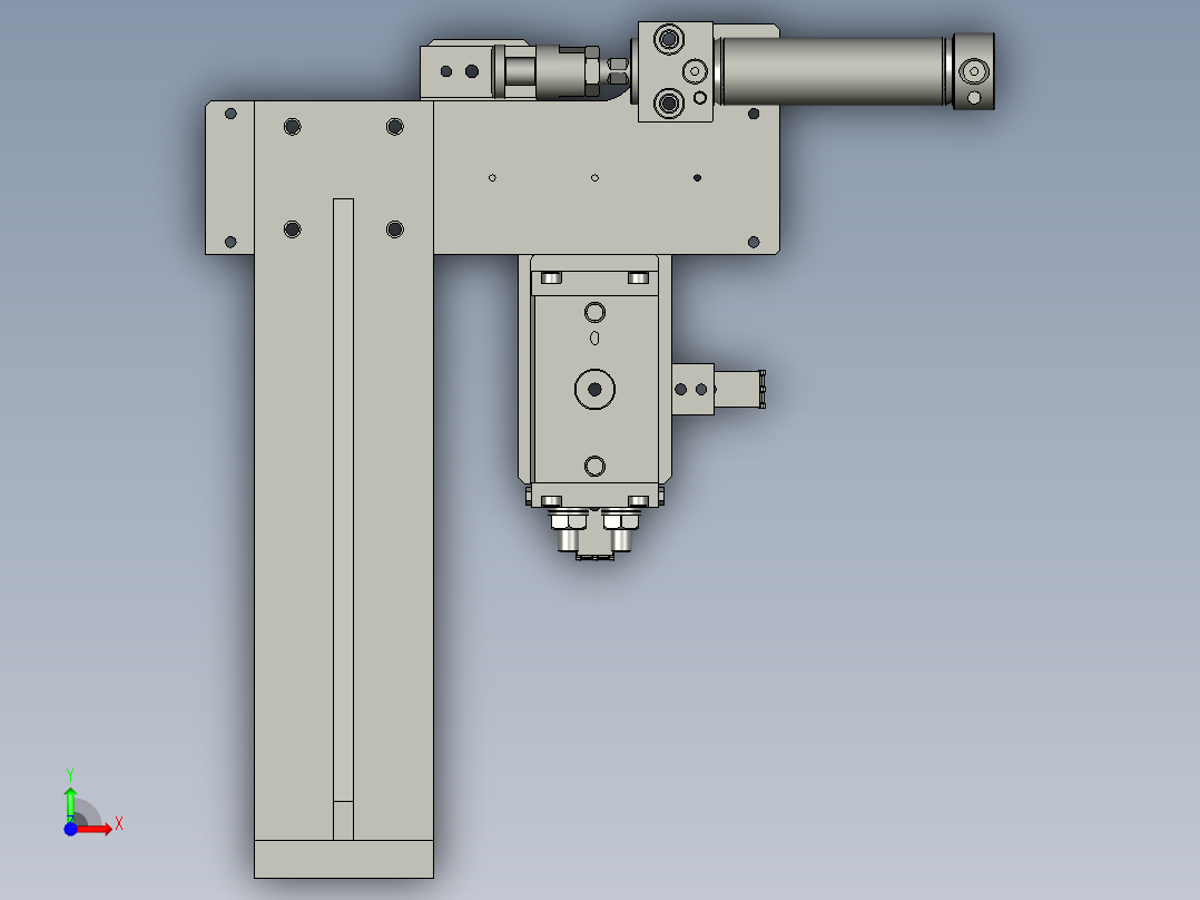 叶片上料部件前视图