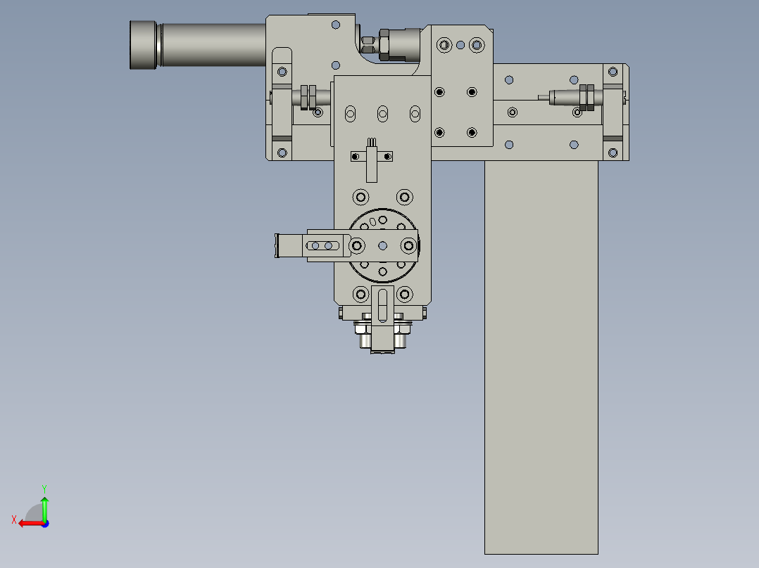 叶片上料部件后视图