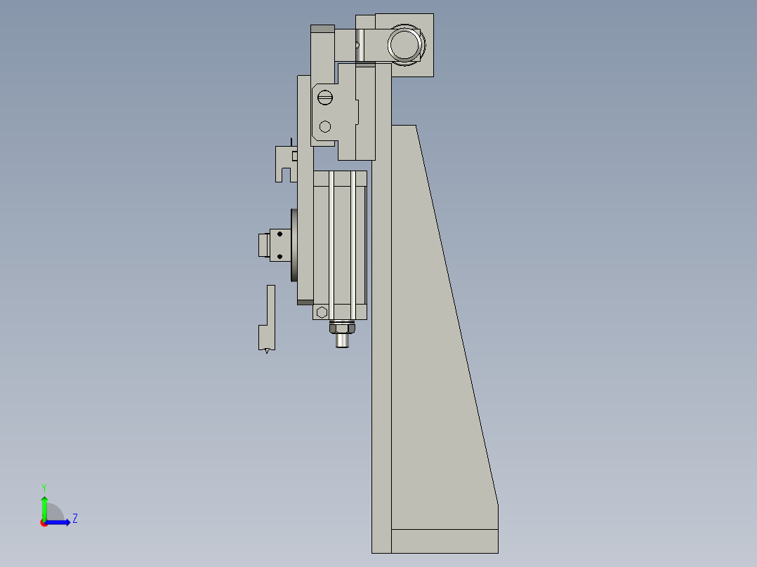 叶片上料部件左视图