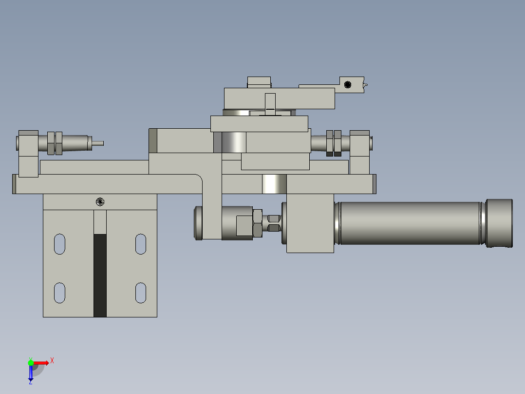 叶片上料部件俯视图