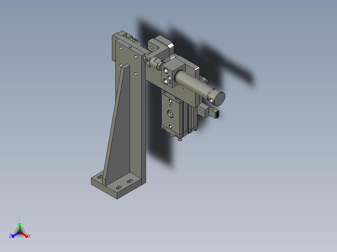 叶片上料部件正等轴测图