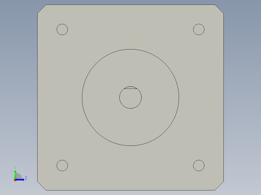 雷赛步进42HS05A左视图