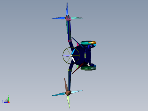 折叠机翼飞行车右视缩略图