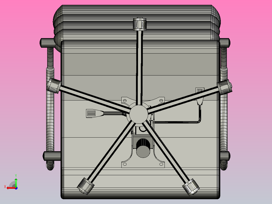 办公扶手椅ric ver 22后视图