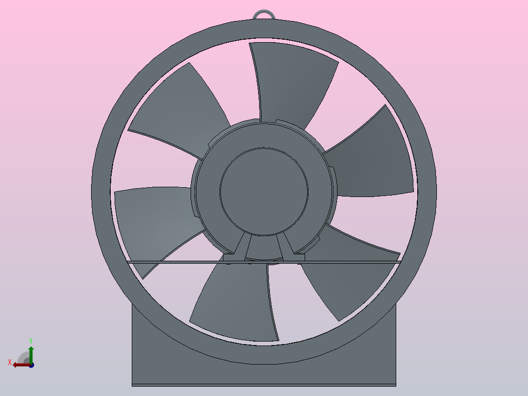 JAFF-Z机翼式轴流风机[JAFF-S-6.3Ⅰ-]后视图