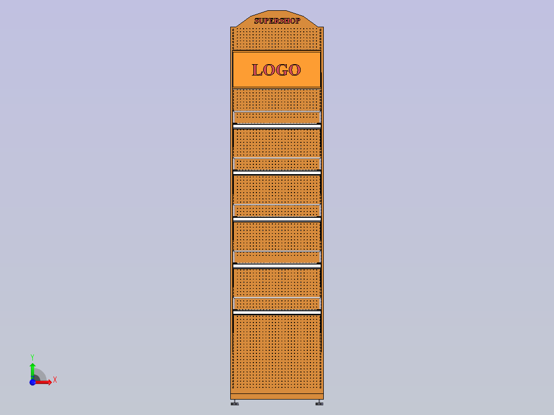 商店展示架主视图